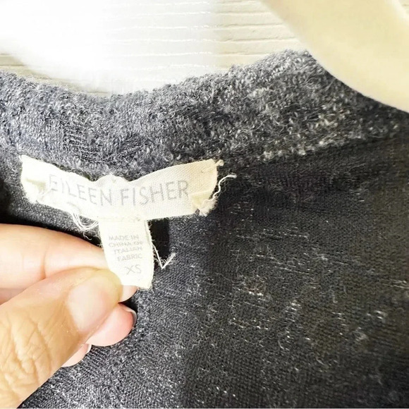 EILEEN FISHER Terrazzo Stretch Ripple Tunic Length Full Zip Jacket Size‎ XS - Picture 4 of 7